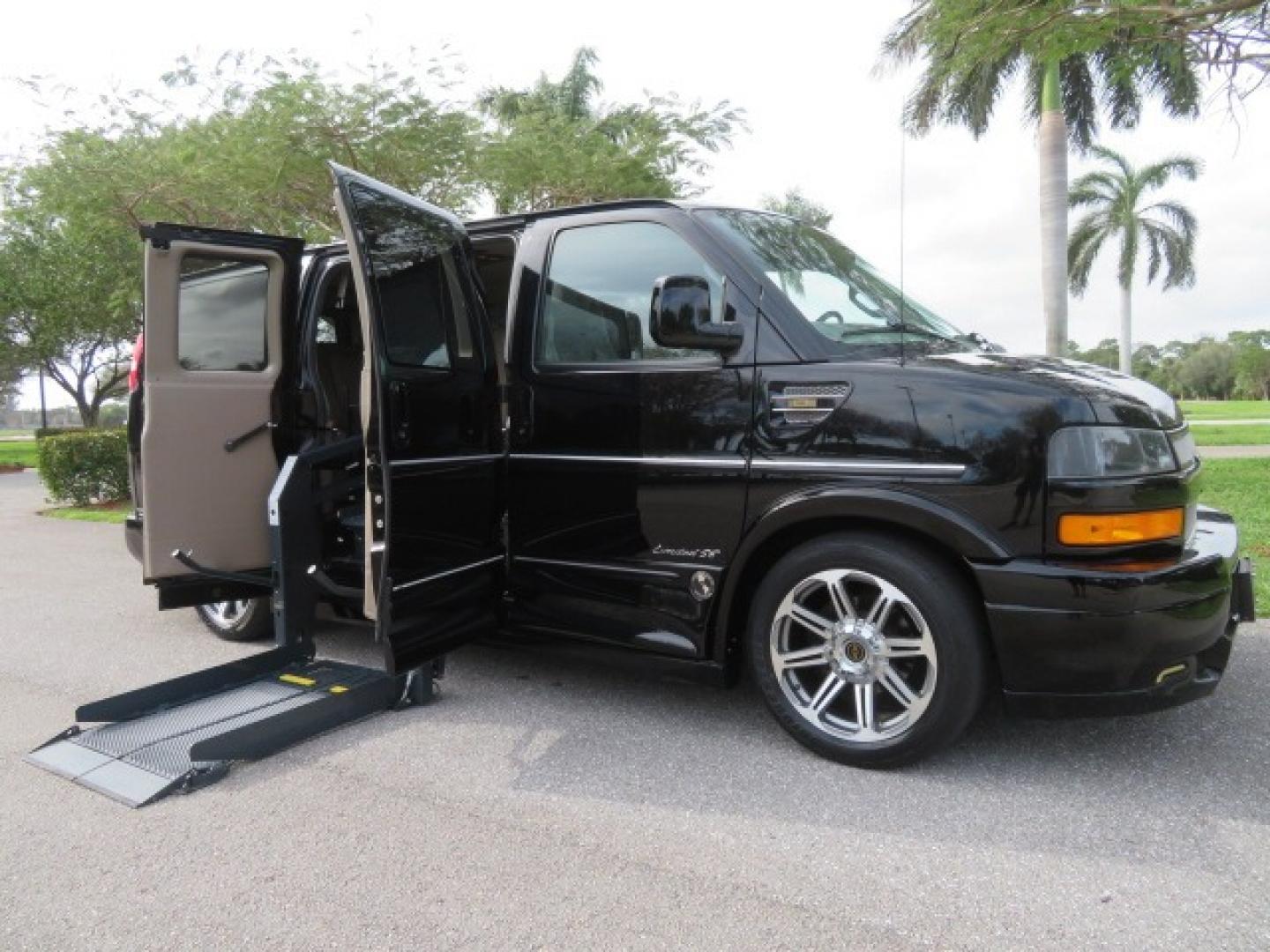 2017 Black /Tan and Brown 2 Tone Chevrolet Express (1GCWGAFG8H1) , located at 4301 Oak Circle #19, Boca Raton, FL, 33431, (954) 561-2499, 26.388861, -80.084038 - You are looking at a Gorgeous 2017 Chevy Express 2500 Explorer Handicap Wheelchair Conversion Van Fully Loaded With: 96K Original Miles, Power Side Entry Doors, VMI Side Entry Wheelchair Lift, 6 Way B and D Transfer Seat, Two Tone Leather Interior, Heated Front Seats, Front Sunroof, Rear Power Foldi - Photo#45